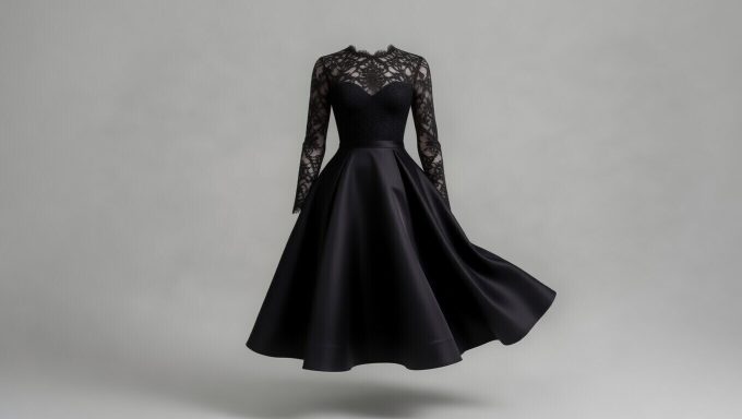 Lace / Satin / Noir